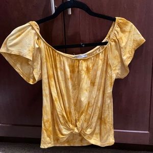 Charlotte Ruse Yellow Tie-Dye Crop